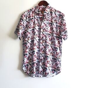Luchiano Visconti Black shortsleeve buttonup shirt